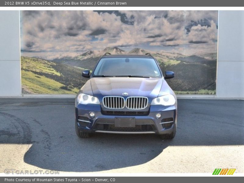 Deep Sea Blue Metallic / Cinnamon Brown 2012 BMW X5 xDrive35d