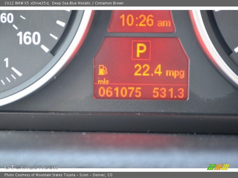 Deep Sea Blue Metallic / Cinnamon Brown 2012 BMW X5 xDrive35d