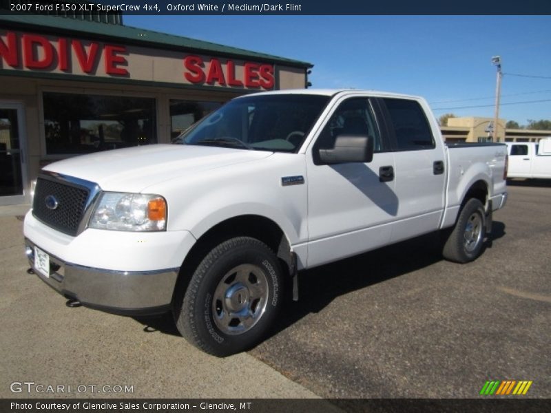 Oxford White / Medium/Dark Flint 2007 Ford F150 XLT SuperCrew 4x4