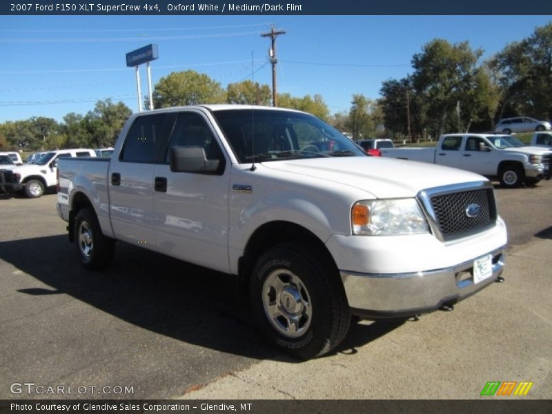 Oxford White / Medium/Dark Flint 2007 Ford F150 XLT SuperCrew 4x4