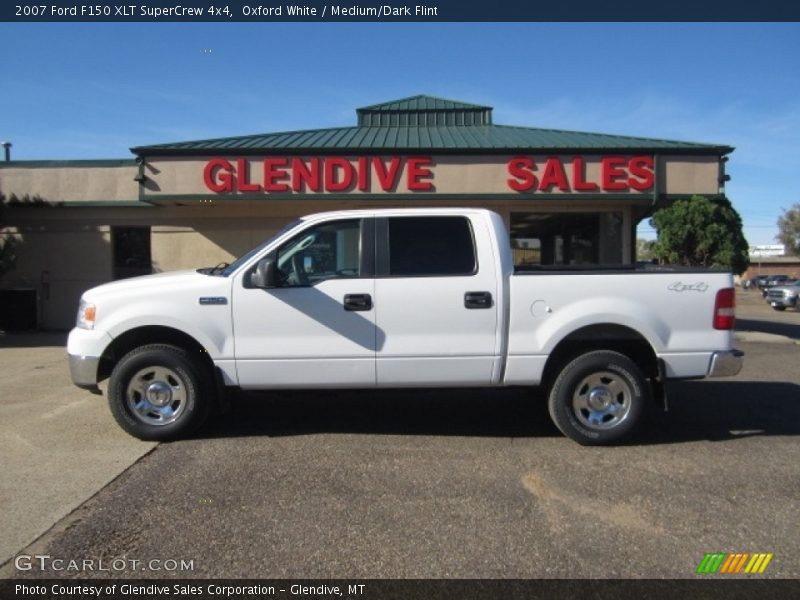 Oxford White / Medium/Dark Flint 2007 Ford F150 XLT SuperCrew 4x4