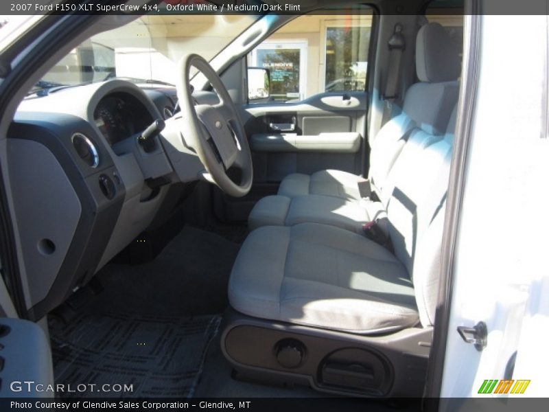 Oxford White / Medium/Dark Flint 2007 Ford F150 XLT SuperCrew 4x4