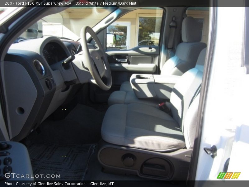 Oxford White / Medium/Dark Flint 2007 Ford F150 XLT SuperCrew 4x4