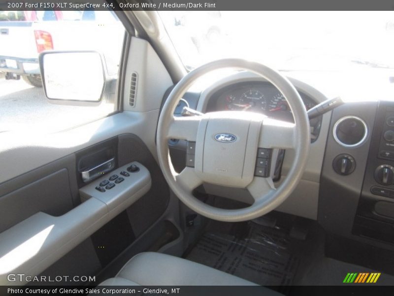 Oxford White / Medium/Dark Flint 2007 Ford F150 XLT SuperCrew 4x4