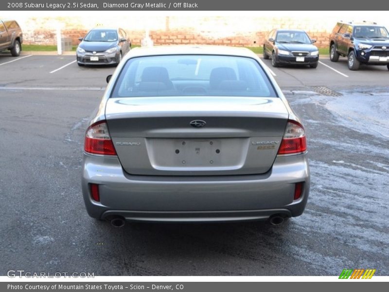 Diamond Gray Metallic / Off Black 2008 Subaru Legacy 2.5i Sedan