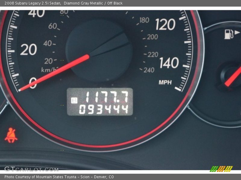 Diamond Gray Metallic / Off Black 2008 Subaru Legacy 2.5i Sedan