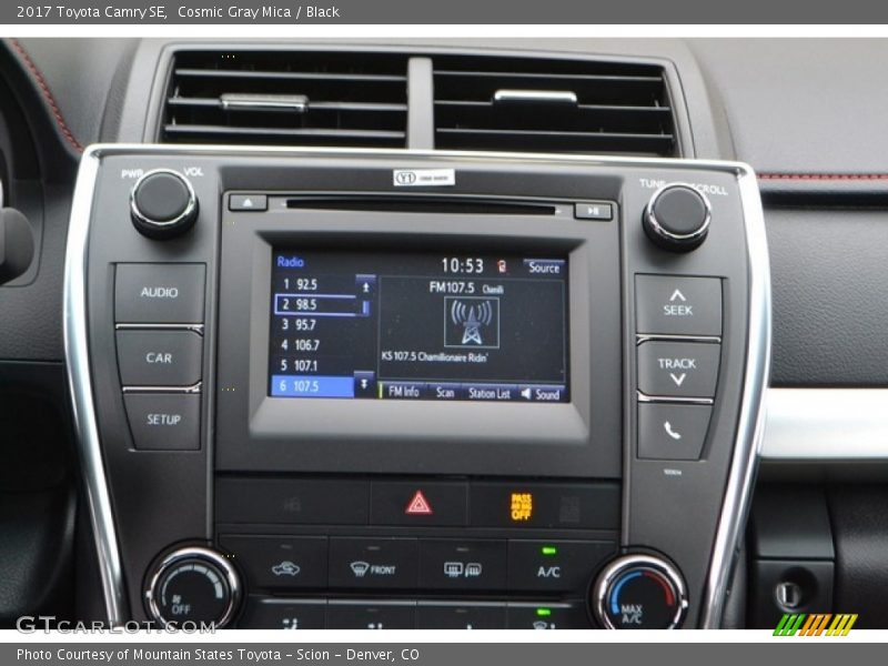 Cosmic Gray Mica / Black 2017 Toyota Camry SE