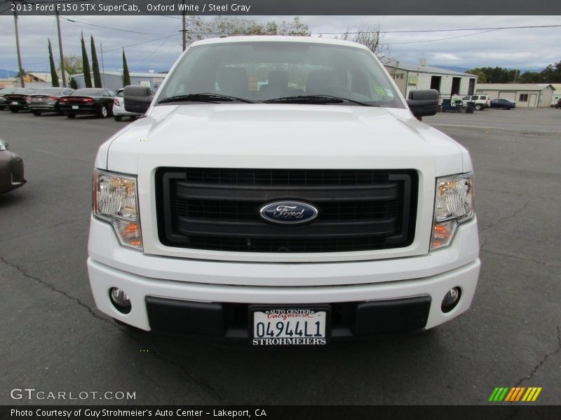 Oxford White / Steel Gray 2013 Ford F150 STX SuperCab