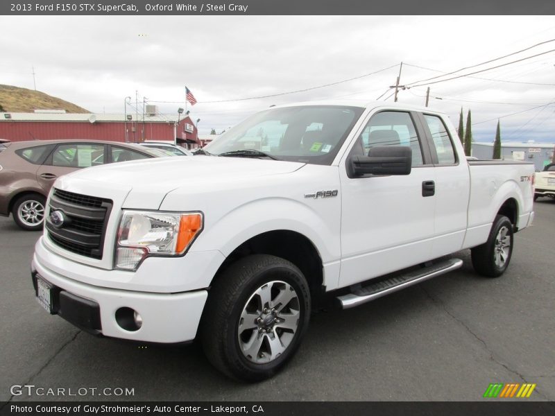 Oxford White / Steel Gray 2013 Ford F150 STX SuperCab