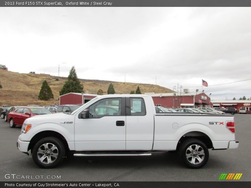 Oxford White / Steel Gray 2013 Ford F150 STX SuperCab