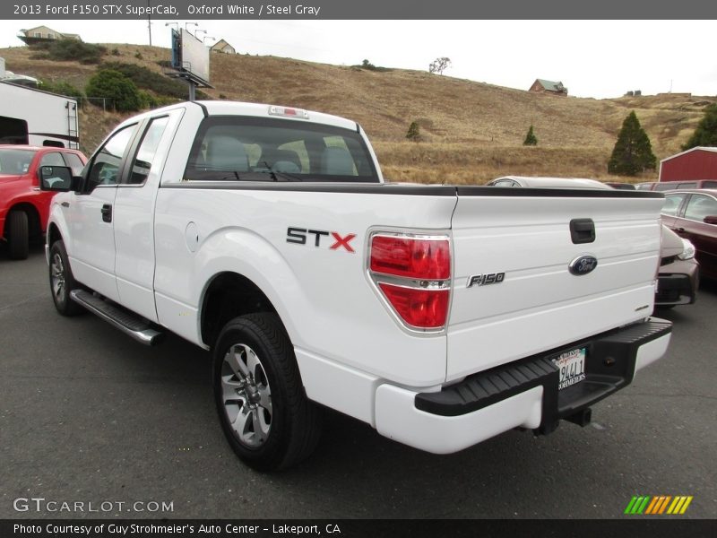 Oxford White / Steel Gray 2013 Ford F150 STX SuperCab