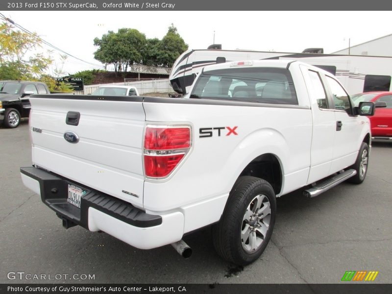 Oxford White / Steel Gray 2013 Ford F150 STX SuperCab