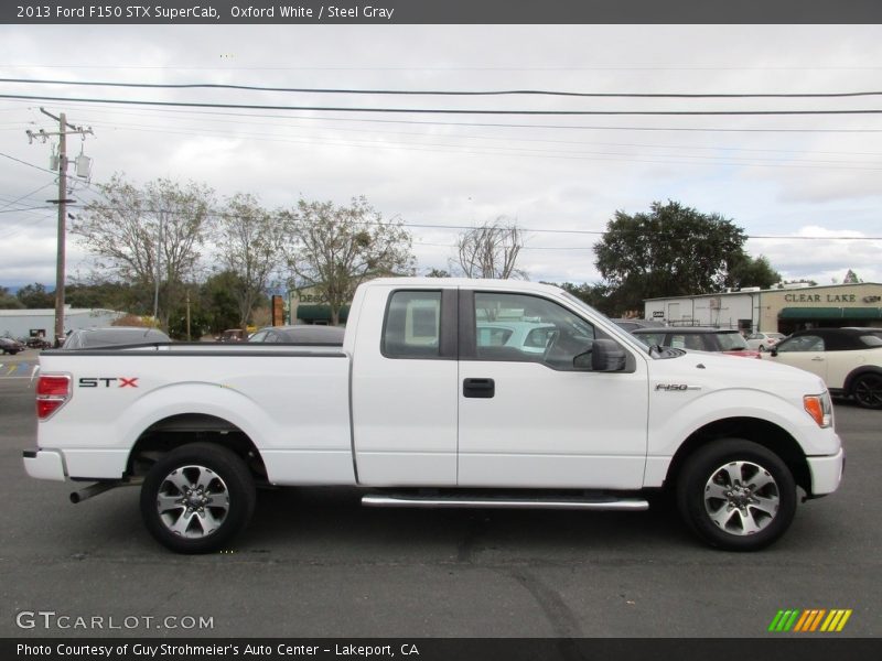 Oxford White / Steel Gray 2013 Ford F150 STX SuperCab