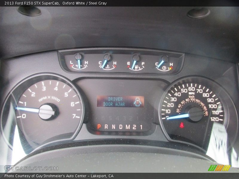Oxford White / Steel Gray 2013 Ford F150 STX SuperCab