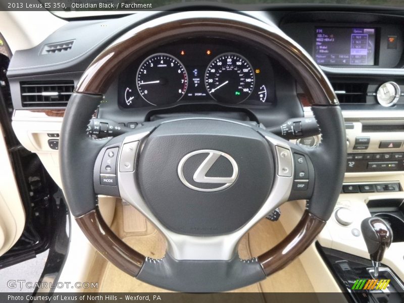 Obsidian Black / Parchment 2013 Lexus ES 350