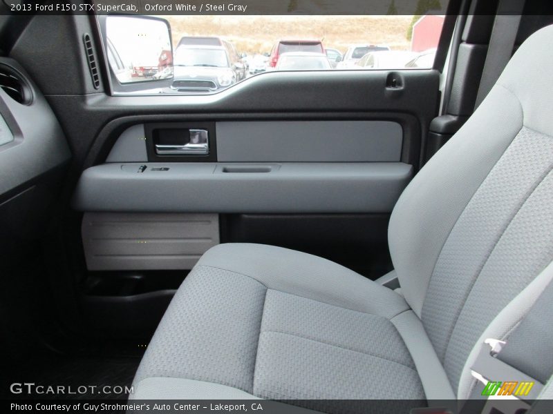 Oxford White / Steel Gray 2013 Ford F150 STX SuperCab