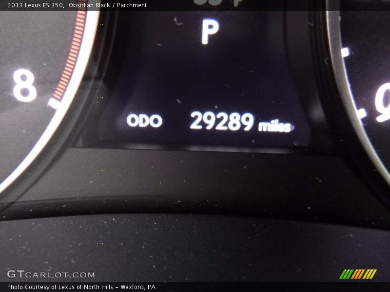 Obsidian Black / Parchment 2013 Lexus ES 350