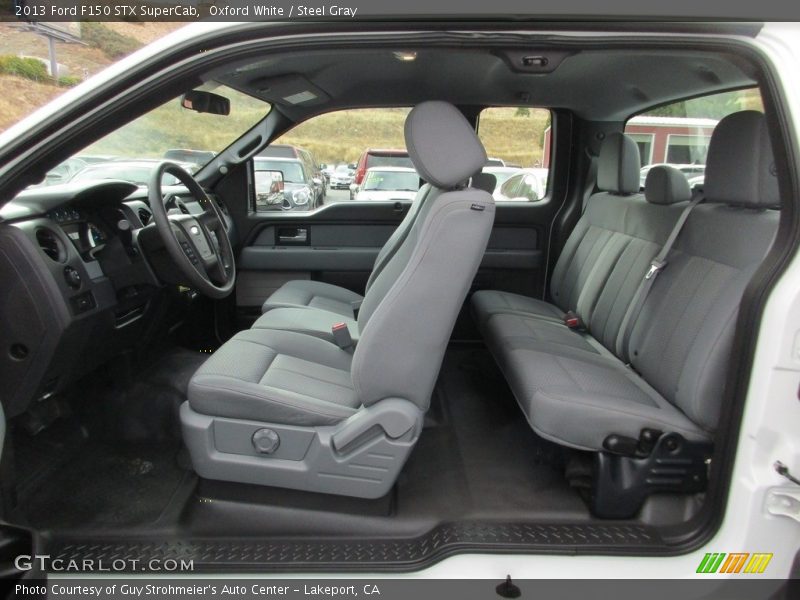 Oxford White / Steel Gray 2013 Ford F150 STX SuperCab