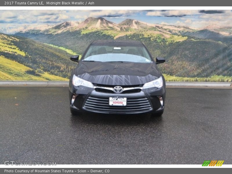 Midnight Black Metallic / Ash 2017 Toyota Camry LE