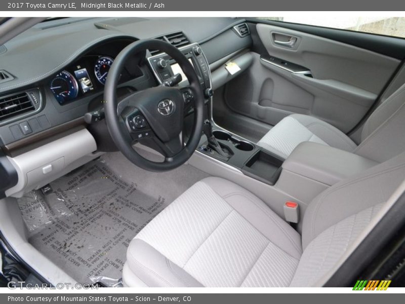 Midnight Black Metallic / Ash 2017 Toyota Camry LE