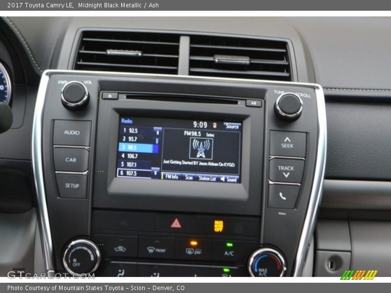 Midnight Black Metallic / Ash 2017 Toyota Camry LE