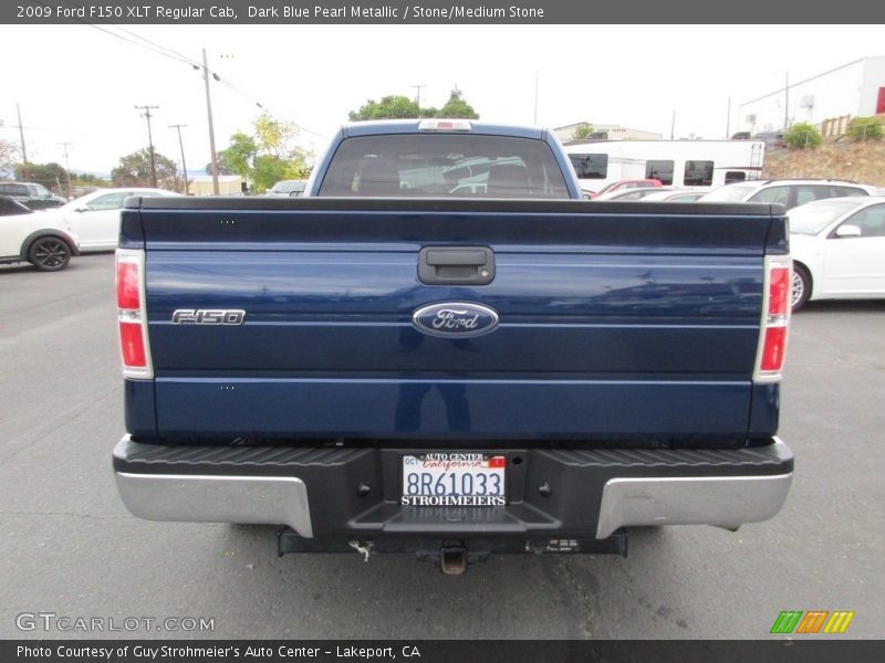 Dark Blue Pearl Metallic / Stone/Medium Stone 2009 Ford F150 XLT Regular Cab