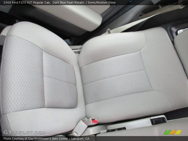 Dark Blue Pearl Metallic / Stone/Medium Stone 2009 Ford F150 XLT Regular Cab
