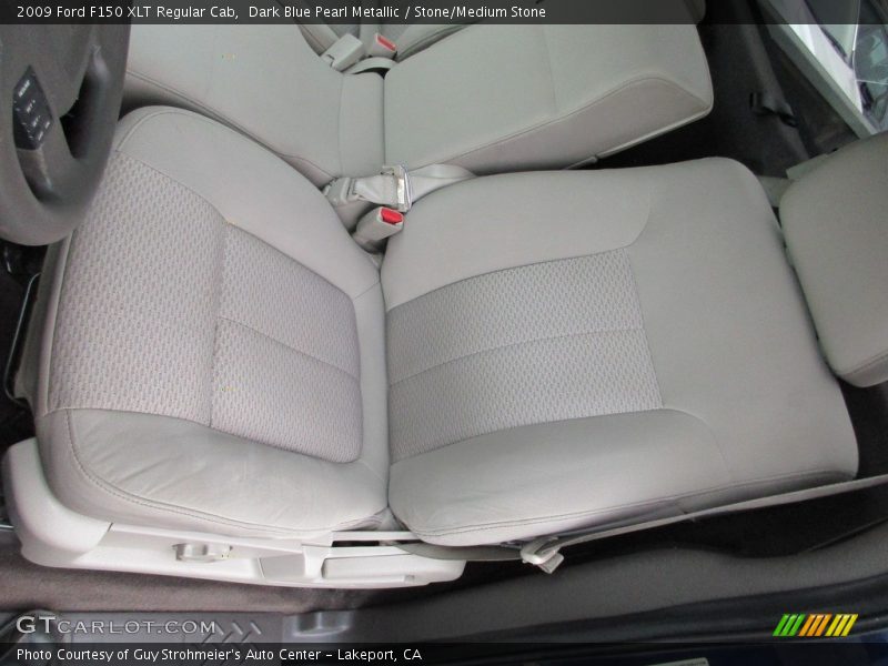 Dark Blue Pearl Metallic / Stone/Medium Stone 2009 Ford F150 XLT Regular Cab