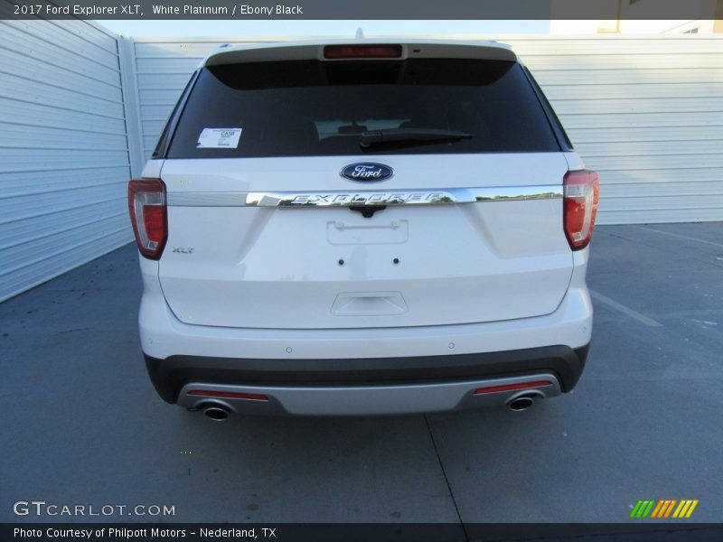 White Platinum / Ebony Black 2017 Ford Explorer XLT