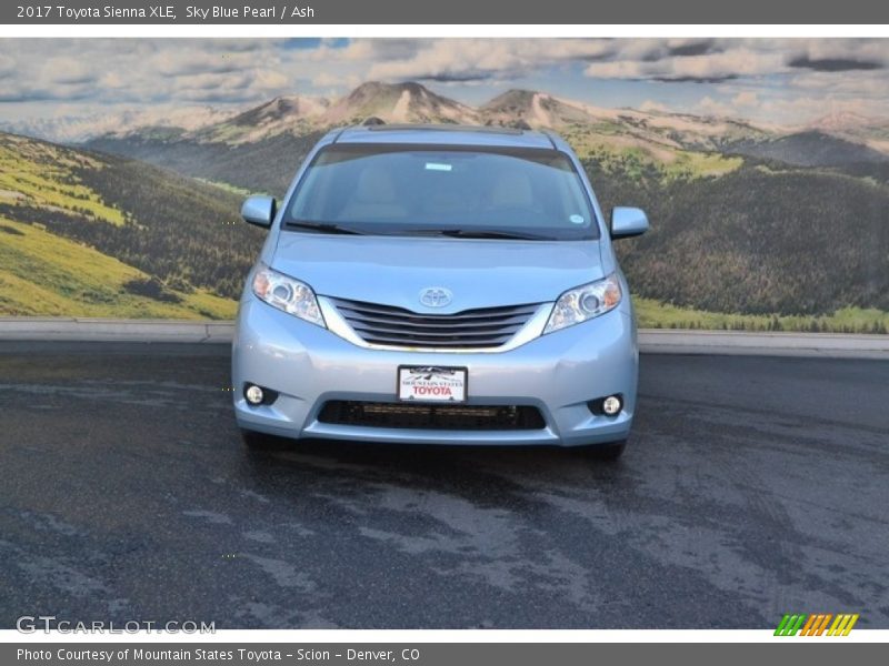 Sky Blue Pearl / Ash 2017 Toyota Sienna XLE