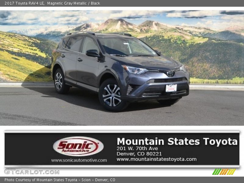 Magnetic Gray Metallic / Black 2017 Toyota RAV4 LE