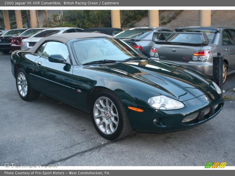 Front 3/4 View of 2000 XK XKR Convertible