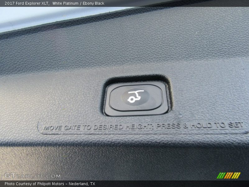 White Platinum / Ebony Black 2017 Ford Explorer XLT