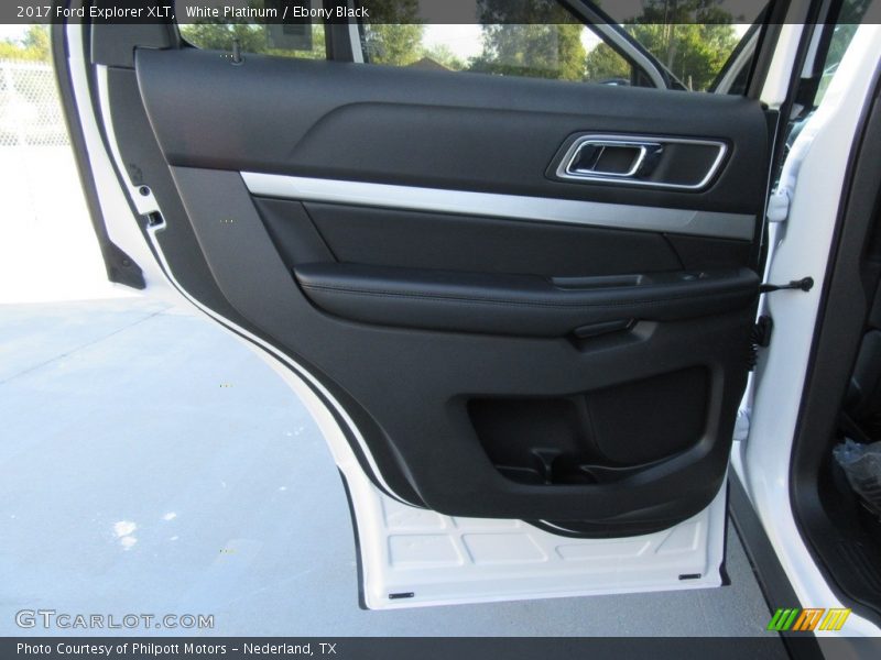 White Platinum / Ebony Black 2017 Ford Explorer XLT