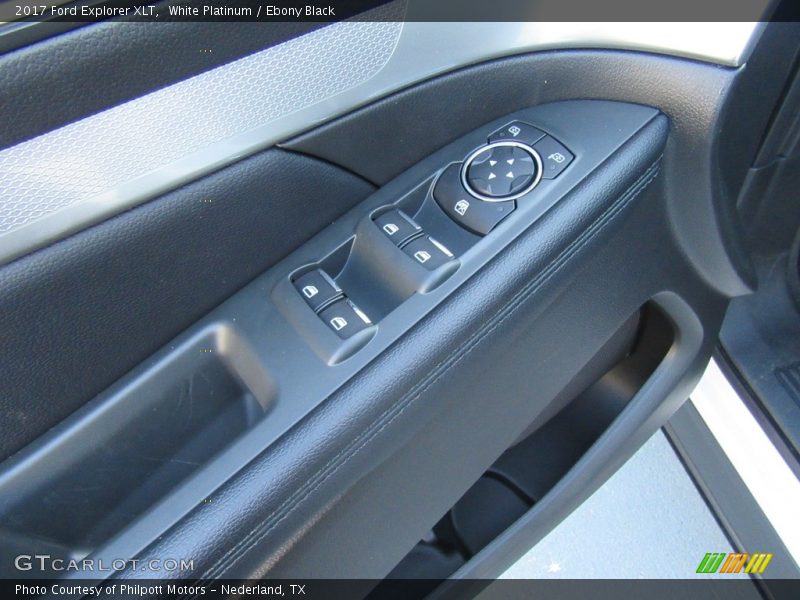White Platinum / Ebony Black 2017 Ford Explorer XLT