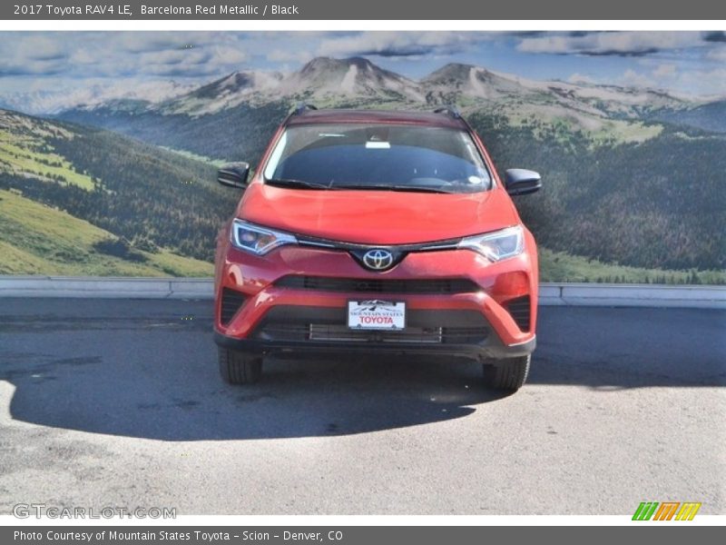 Barcelona Red Metallic / Black 2017 Toyota RAV4 LE