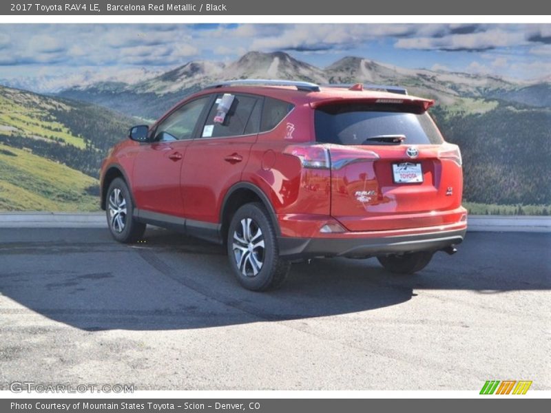 Barcelona Red Metallic / Black 2017 Toyota RAV4 LE