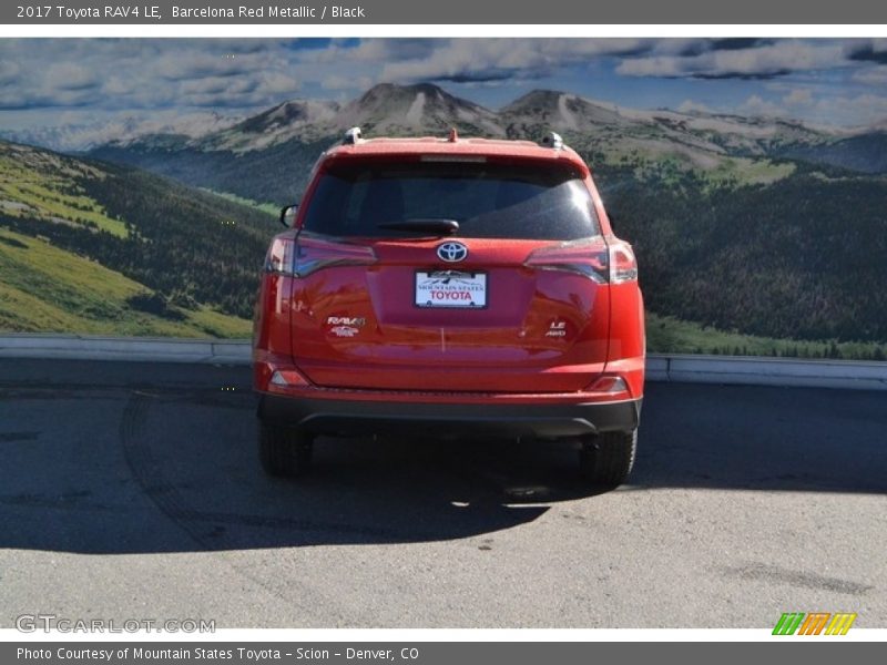 Barcelona Red Metallic / Black 2017 Toyota RAV4 LE
