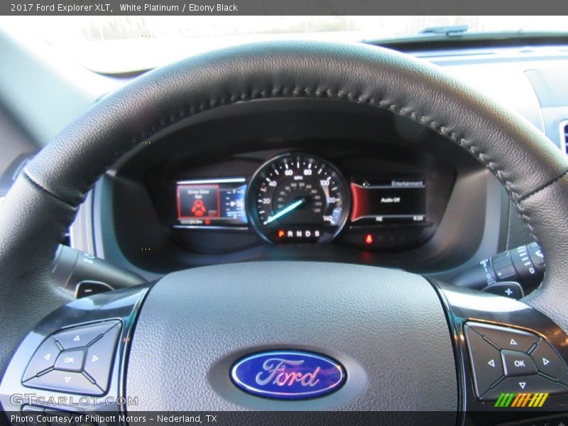 White Platinum / Ebony Black 2017 Ford Explorer XLT