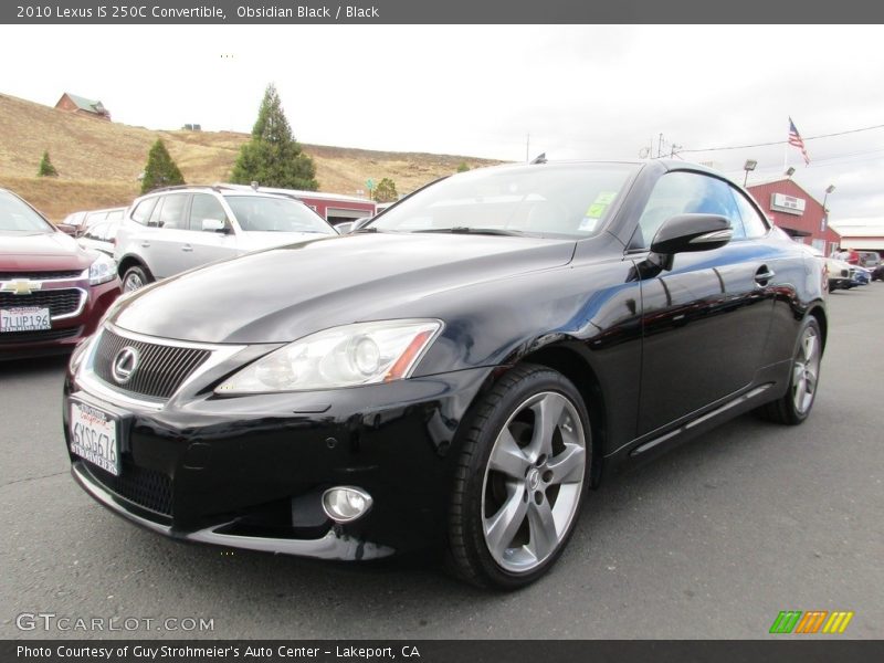 Obsidian Black / Black 2010 Lexus IS 250C Convertible