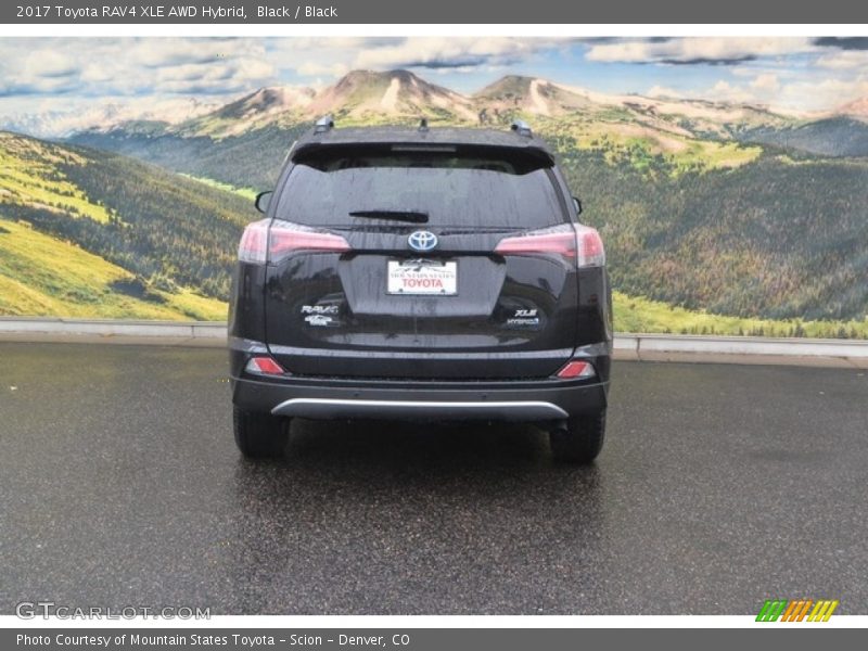 Black / Black 2017 Toyota RAV4 XLE AWD Hybrid