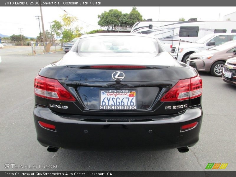 Obsidian Black / Black 2010 Lexus IS 250C Convertible
