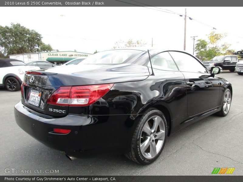 Obsidian Black / Black 2010 Lexus IS 250C Convertible