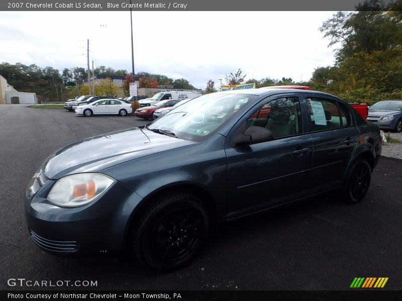 Blue Granite Metallic / Gray 2007 Chevrolet Cobalt LS Sedan