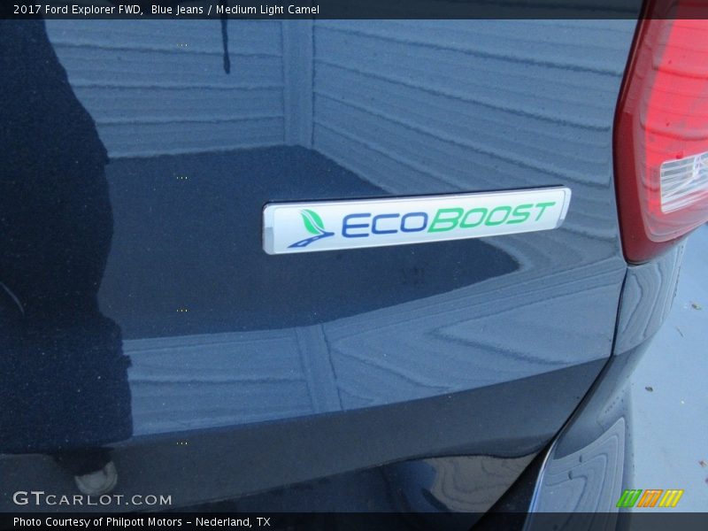 Blue Jeans / Medium Light Camel 2017 Ford Explorer FWD