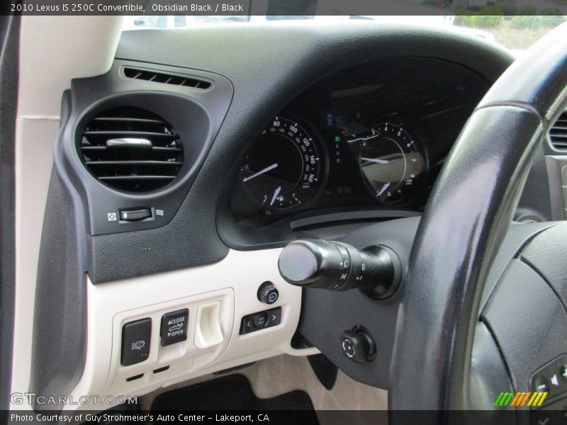 Obsidian Black / Black 2010 Lexus IS 250C Convertible