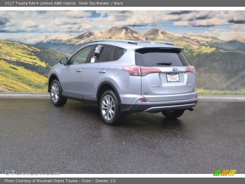 Silver Sky Metallic / Black 2017 Toyota RAV4 Limited AWD Hybrid
