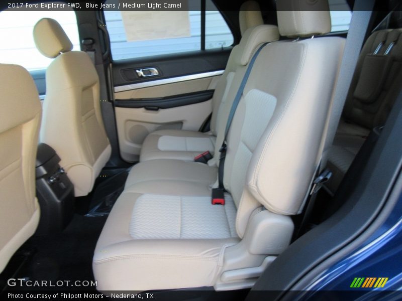 Blue Jeans / Medium Light Camel 2017 Ford Explorer FWD