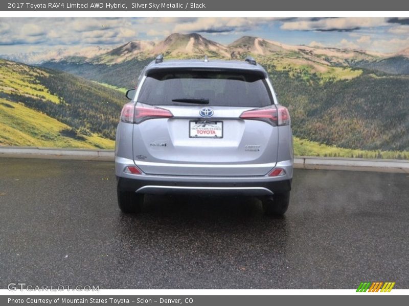 Silver Sky Metallic / Black 2017 Toyota RAV4 Limited AWD Hybrid