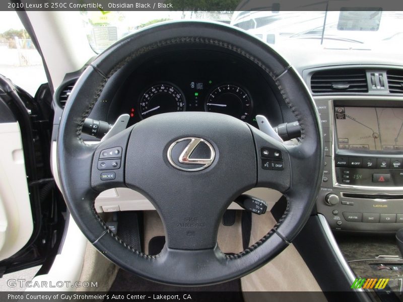 Obsidian Black / Black 2010 Lexus IS 250C Convertible